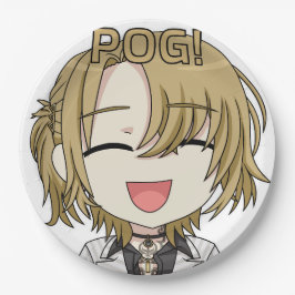 Pog! Chibi Paper Plates - Luca Kaneshiro Fanart