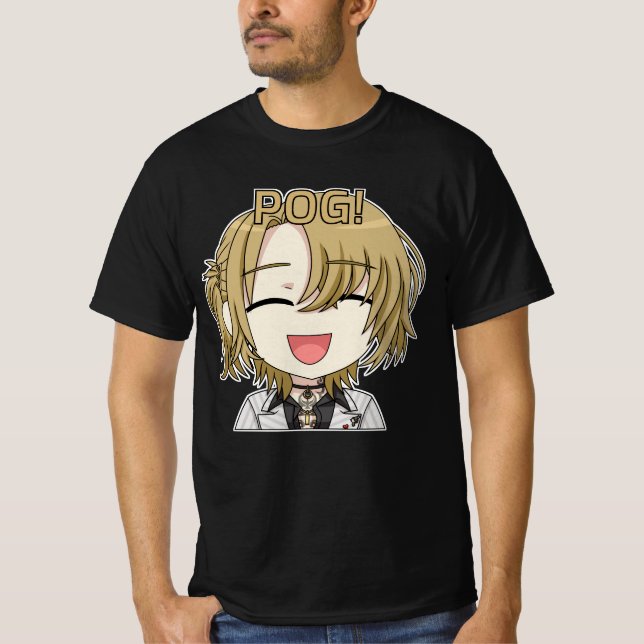 Pog! Chibi T-Shirt - Luca Kaneshiro Fanart (Framsida)