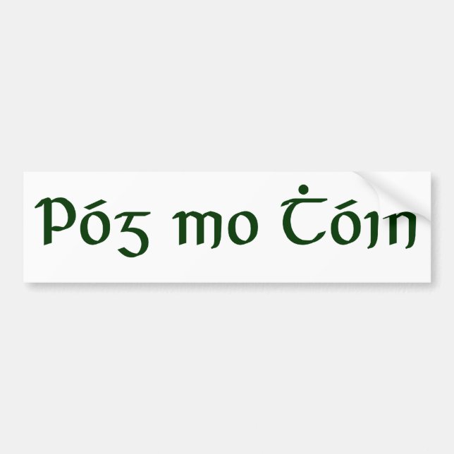 Póg mo Thóin Bildekal (Framsidan)