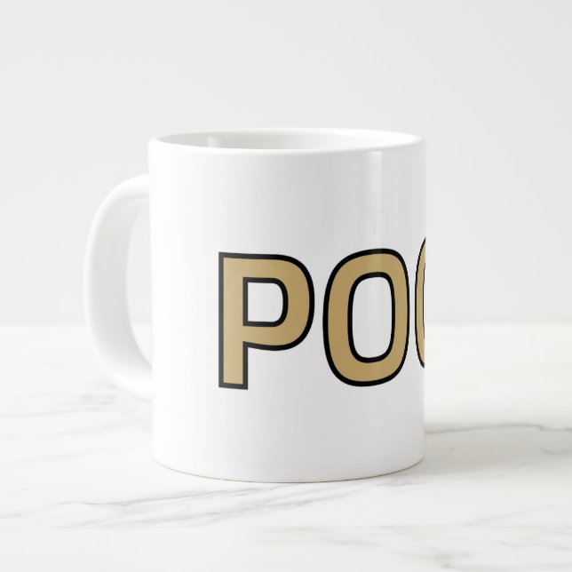 Pog! Text Mug - Luca Kaneshiro Fanart Jumbo Mugg (Framsida vänster)