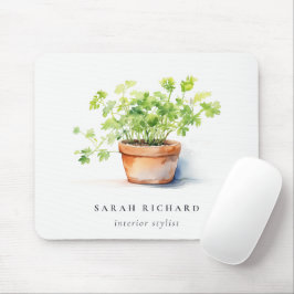 Poged Herb Parsley Coriander Watercolor Botanical Musmatta