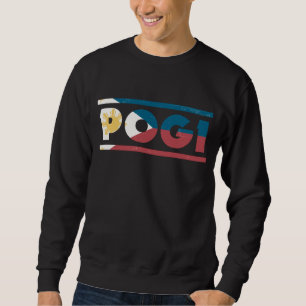 Pogi Funny Boy Proud Pinoy Filippinerna, Flagga Lång Ärmad Tröja