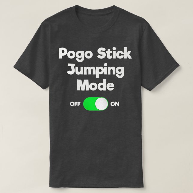 Pogo Stick Gift Funny Jumper Jumping Mode T Shirt (Design framsida)