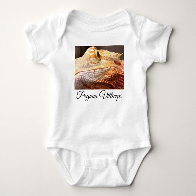 Pogona Vitteceps t-shirt-skjorta drakar T Shirt (Framsida)