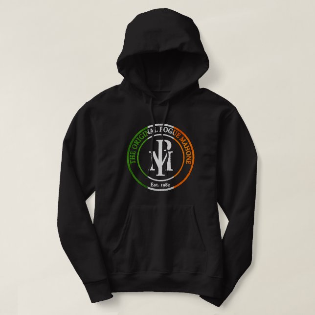 Pogue Mahone Logotyp Ireland Premium Hoodie (Design framsida)