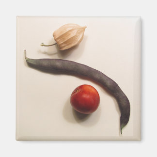 Poha, böna och plommon magnet