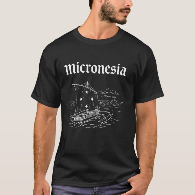 Pohnpei Chuuk Yap Kosrae Mikronesien T Shirt (Framsida)