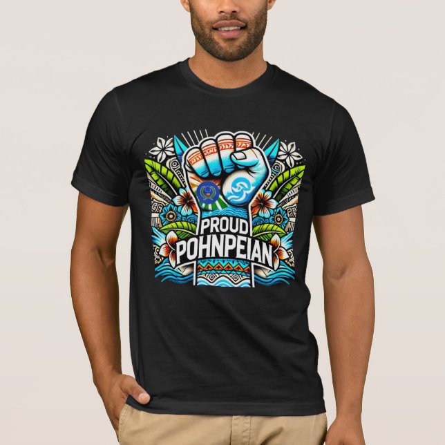 Pohnpei Kolonia Pacific Islander Micronesian T Shirt (Framsida)