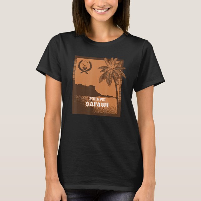 Pohnpei Micronesia T Shirt (Framsida)