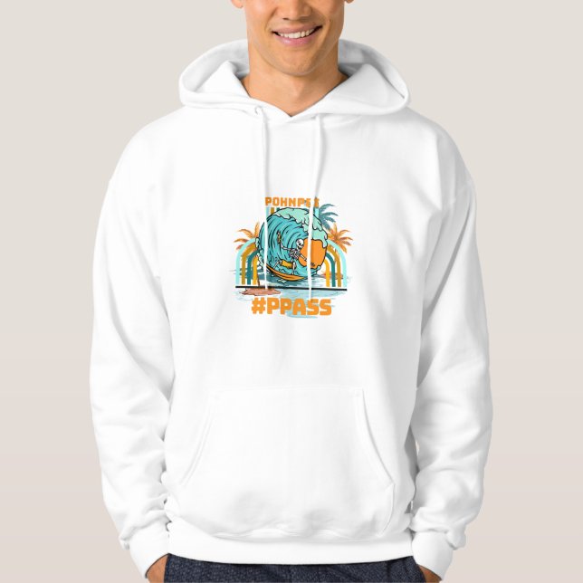 Pohnpei Pass Surfer's Hoodie (Framsida)