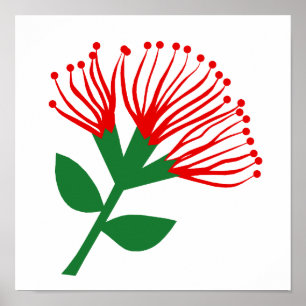 Pohutukawa Flower, Nya Zeeland Poster