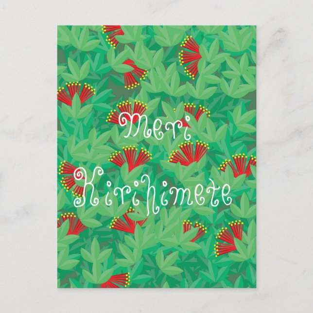 Pōhutukawa Vykort (Framsida)