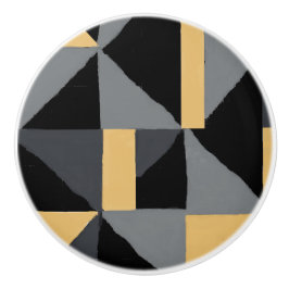 Poignée de Porte en Céramique Géométrique - Déco Knopp