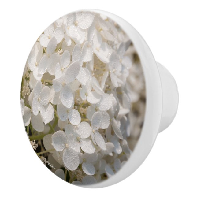 Poignée de porte, fleurs blanche knopp (Höger)