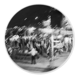 Poignée de porte noir et blanc photo abstraite knopp