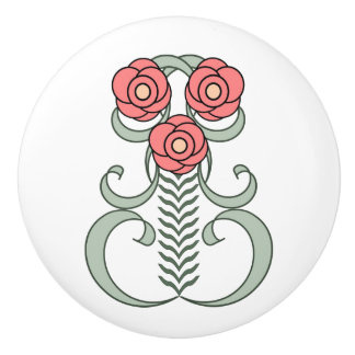 Poignée en Céramique Art Déco Knopp