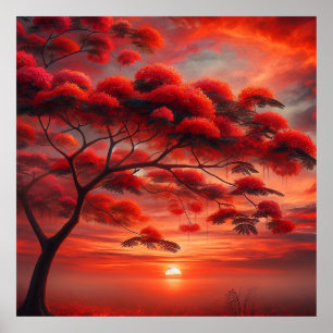 Poinciana-löfte Poster