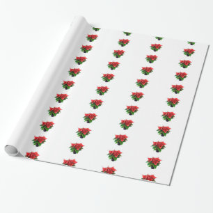Poinsetta Wrapping Papper Presentpapper