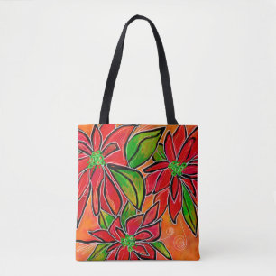 Poinsettia 2018 Tote Bag Medium Tygkasse