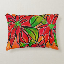Poinsettia accent Pillow Prydnadskudde
