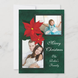 Poinsettia Add Photos-julkort Julkort