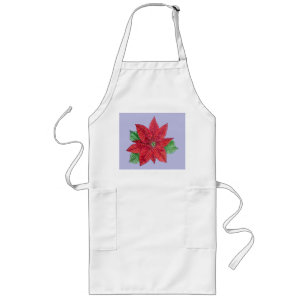 Poinsettia Apron - Lavender Långt Förkläde