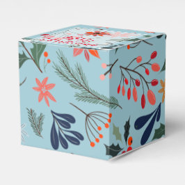 Poinsettia Bär Blad Jul Tack Presentaskar