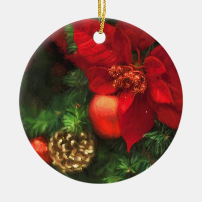 Poinsettia Beauty Ornament (Framsidan)
