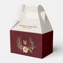 Poinsettia & Berries Bröllop Presentaskar