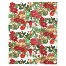 Poinsettia Blommigt jul Collage