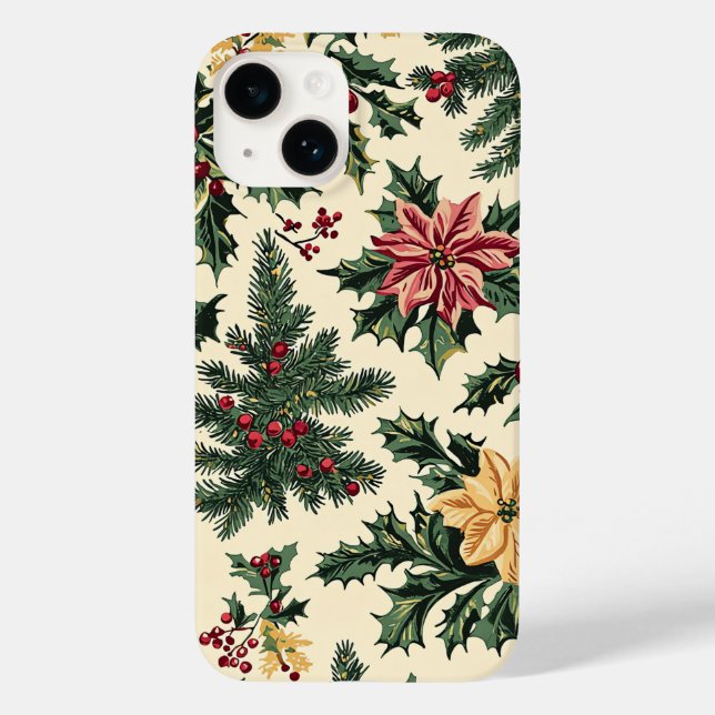 Poinsettia Blommigt jul Mönster (15) (Baksida)