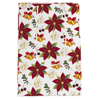 Poinsettia Cherry Bells Christmas