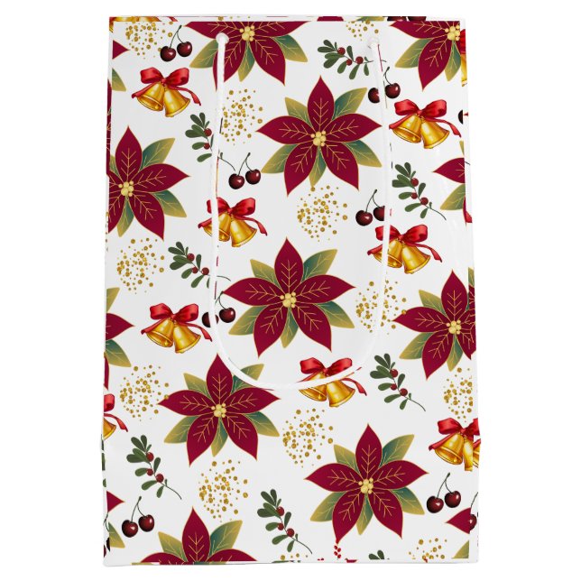 Poinsettia Cherry Bells Christmas (Baksidan)