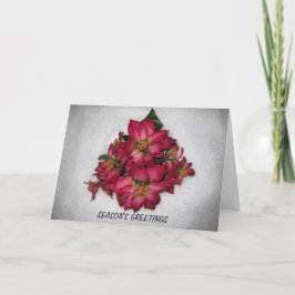 POINSETTIA CHRISTMAS CARD HELGKORT