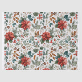 Poinsettia Christmas Tissue Paper