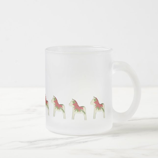 Poinsettia Dala Horse Hett Cider Mugg (Höger)