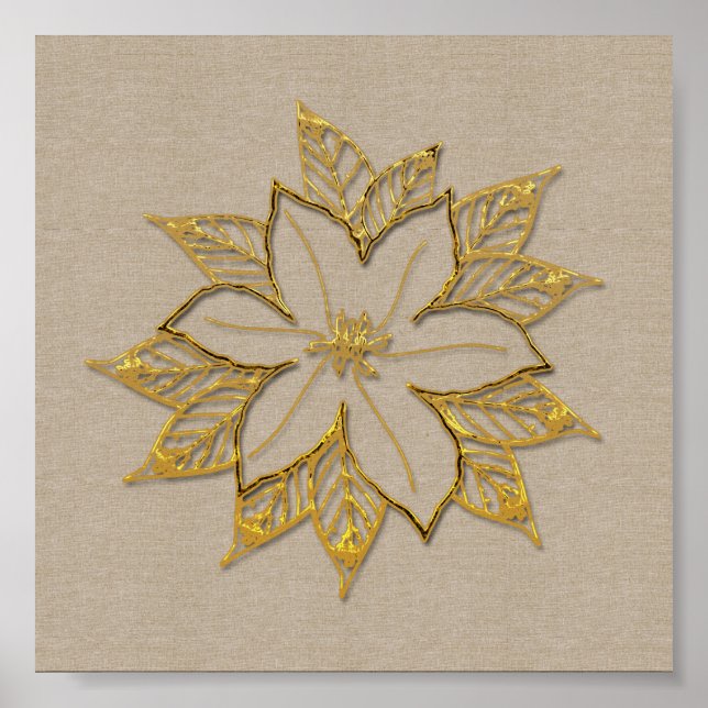 Poinsettia December Flower Poster (Framsidan)