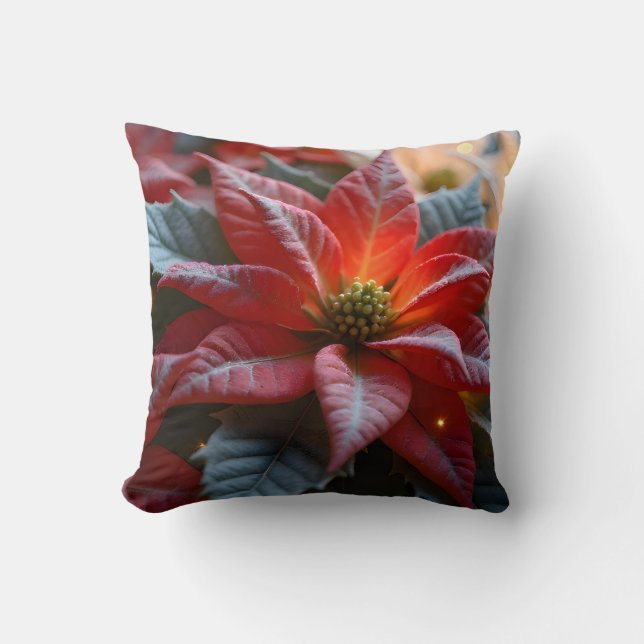 Poinsettia Dekorativ kudde (Framsida)