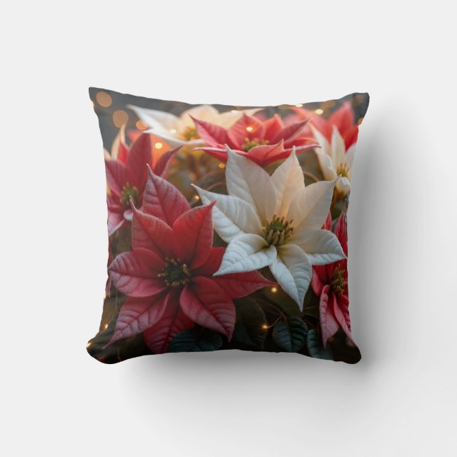 Poinsettia Dekorativ kudde 1 (Framsida)