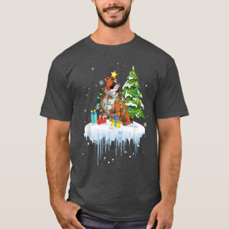 Poinsettia Fairy Ljus Julgran Bulldog Sno T Shirt
