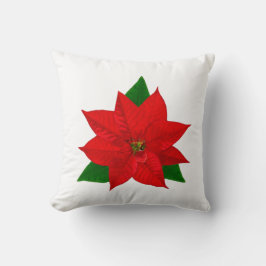 Poinsettia Flower Kudde