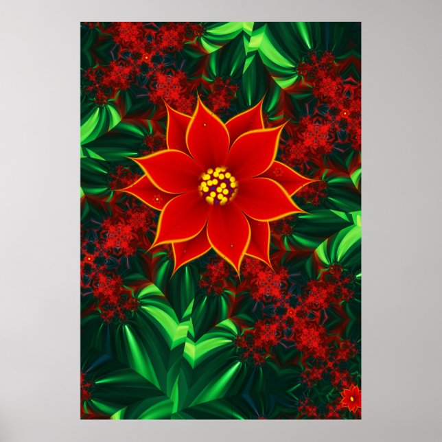 Poinsettia Flower Poster (Framsidan)