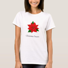 Poinsettia Flower T Shirt