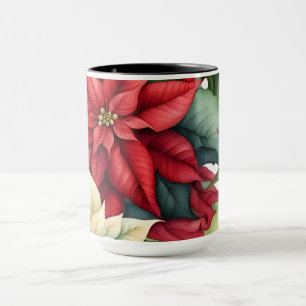 Poinsettia Flowers Mugg