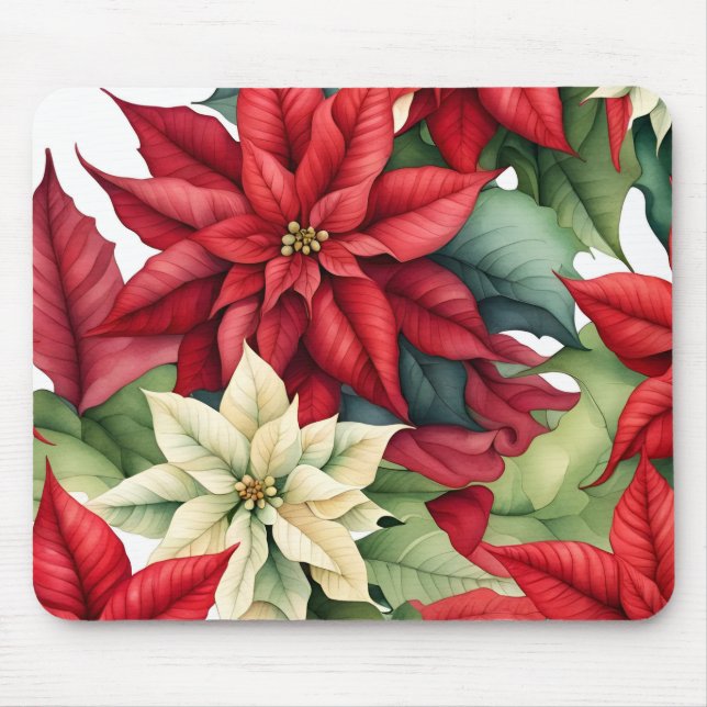 Poinsettia Flowers Musmatta (Framsidan)