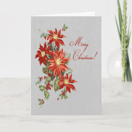 Poinsettia God jul Greeting Card Helgkort
