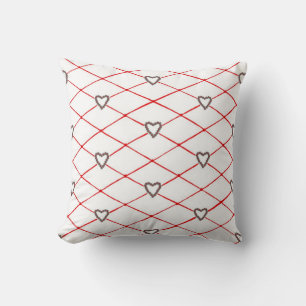 Poinsettia Heart Criss Kor Quilt Mönster Pillows Kudde