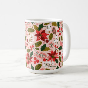 Poinsettia helgdag mugg