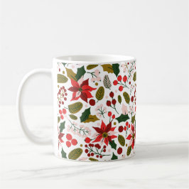 Poinsettia helgdag mugg