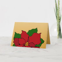 Poinsettia i glasmåleri